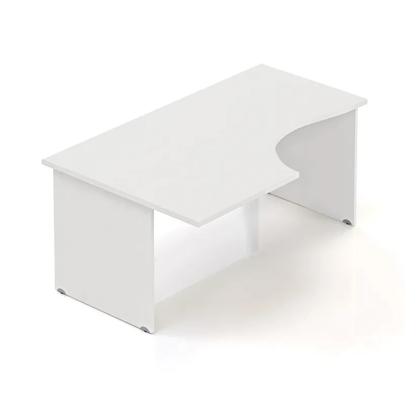 Nakupujte Hned Ergonomický stůl Visio 160 x 100 cm, levý, bílá