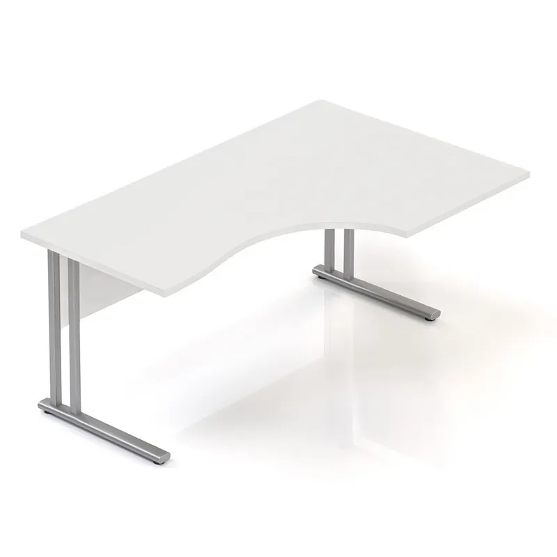 Cenová Bomba Ergonomický stůl Visio 160 x 100 cm, pravý, bílá