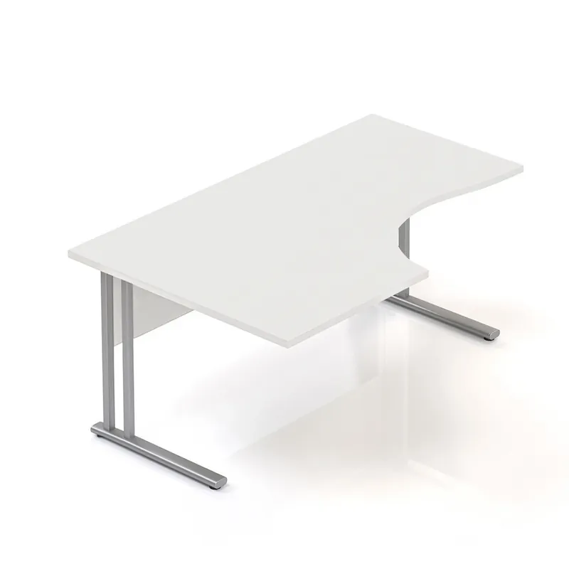 Ergonomický stůl Visio 160 x 100 cm, levý, bílá Sezónní Sleva