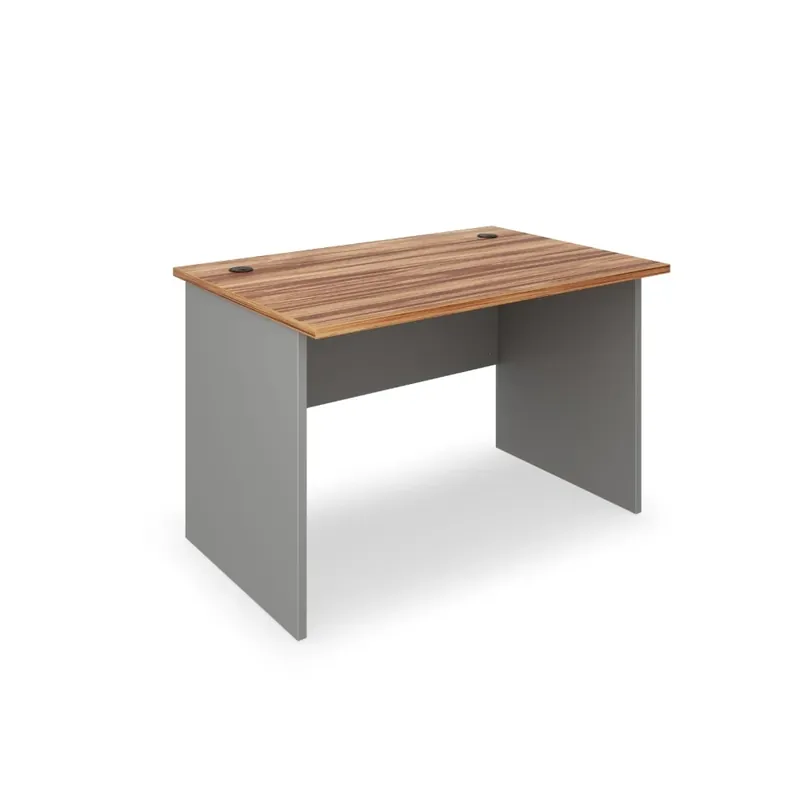 Stůl SimpleOffice 120 x 80 cm, ořech vlašský / šedá Aktuální
