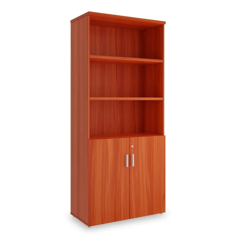 Vrácení Zdarma Vysoká skříň SimpleOffice 80 x 40 x 180 cm, třešeň