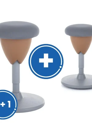 Akční Nabídka Balanční stolička Acorn II 1 + 1 ZDARMA, šedá / hnědá