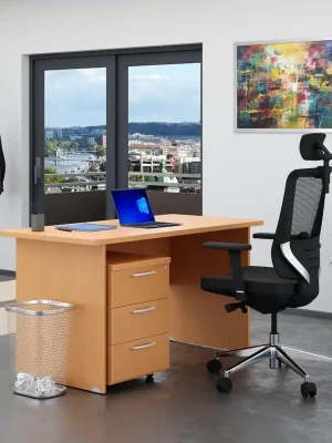 Bezpečná Platba Sestava kancelářského nábytku Visio 1, 140 cm, buk