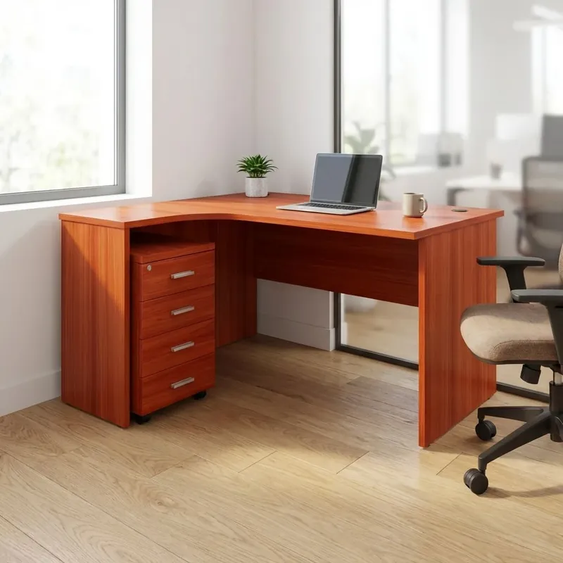 Sestava kancelářského nábytku SimpleOffice 2, 140 cm, levá, třešeň Objednat Nyní
