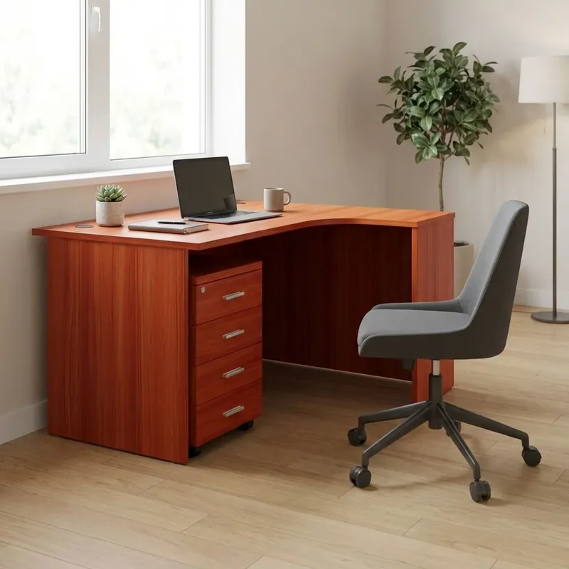 Top Prodej Sestava kancelářského nábytku SimpleOffice 2, 140 cm, pravá, třešeň