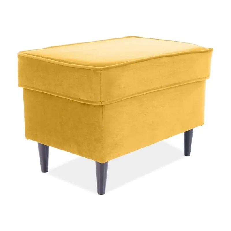 Taburet Ron Velvet, žlutá Víkendová Akce