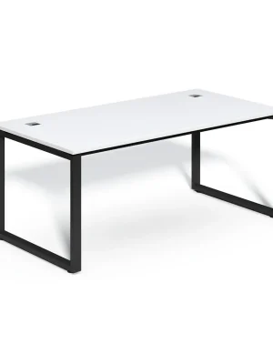 Víkendová Akce Stůl SimpleOffice 180 x 90 cm, bílá / černá