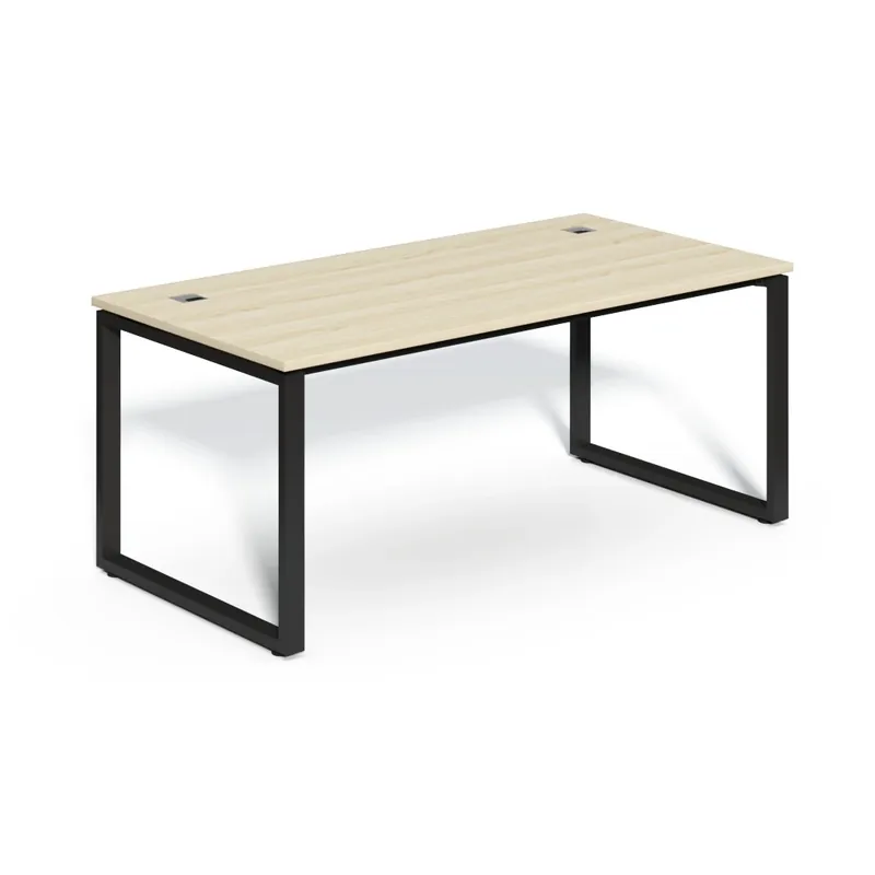 Aktuální Stůl SimpleOffice 180 x 90 cm, dub světlý / černá