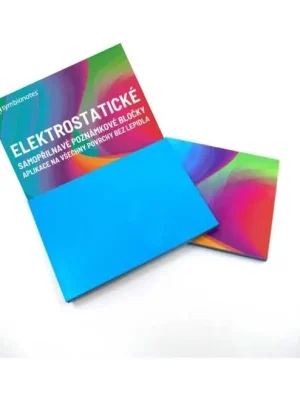 Autentický Elektrostatický poznámkový bloček Symbionotes 19 x 10 cm - 100 listů, modrá