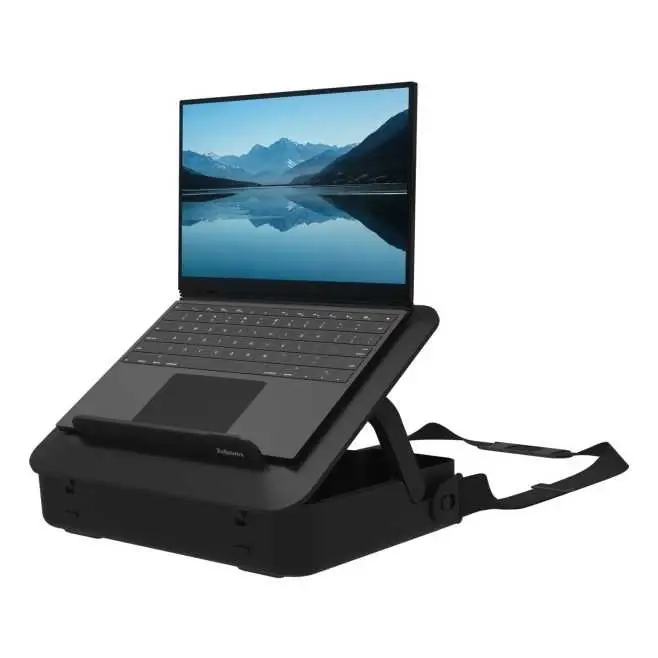 Autentický Kufřík a stojan na laptop Fellowes BREYTA, černá