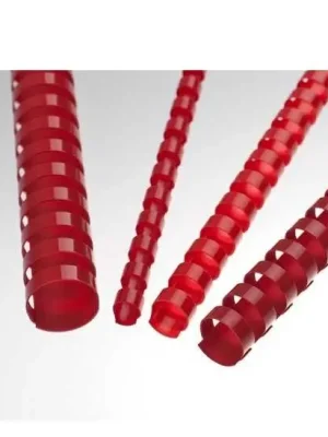 Akce Plastové hřbety Eurosupplies 8 mm - 100 ks, červená