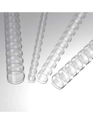 Autentický Plastové hřbety Eurosupplies 12,5 mm - 100 ks, čirá