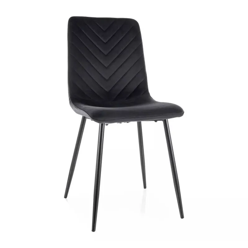 Cenový Hit Jídelní židle Freville Velvet, černá
