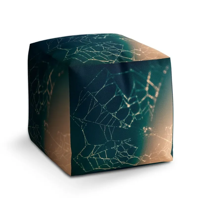 Kup Teď Taburet Cube pavučina, béžová / černá