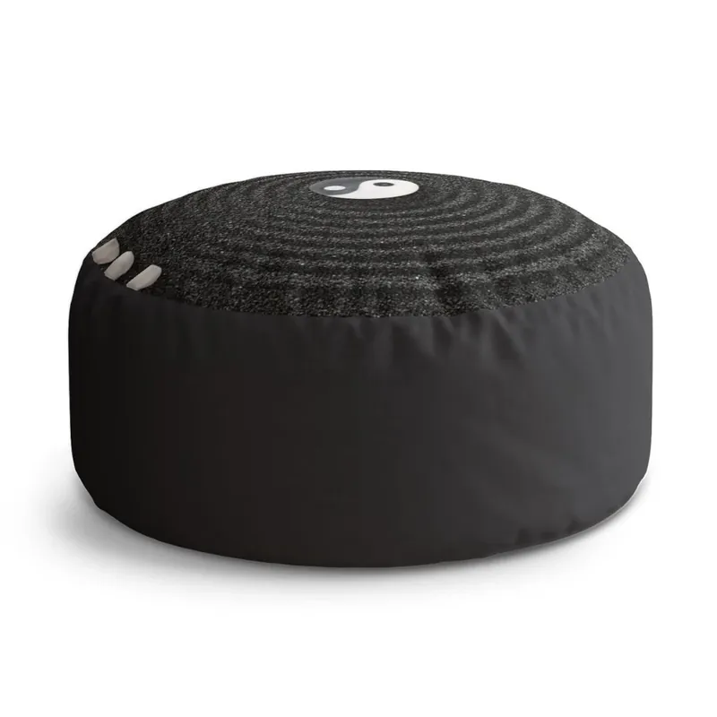 Must-Have Taburet Circle jin a jang, černá