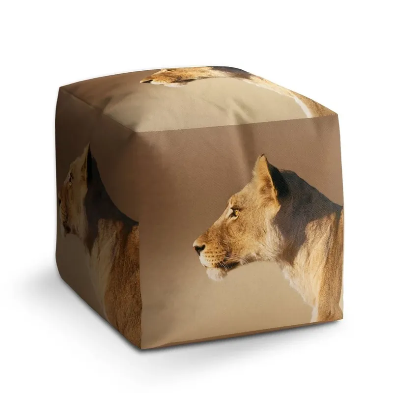 Taburet Cube lvice 2, béžová Přímo Od Výrobce