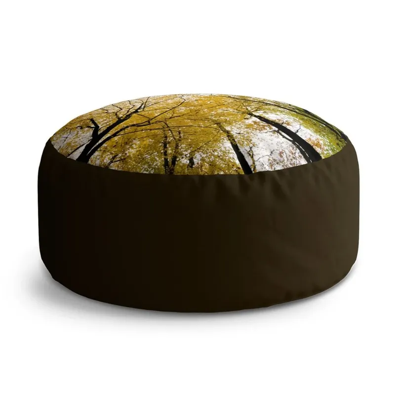 Finální Výprodej Taburet Circle koruny stromů, žlutá