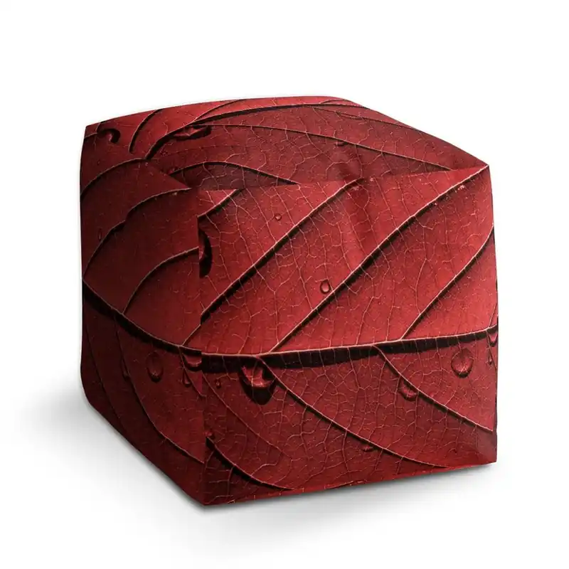 Kup Teď Taburet Cube červený list, červená