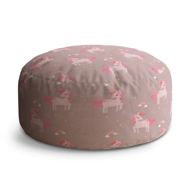 Taburet Circle pony, béžová Expresní Doručení