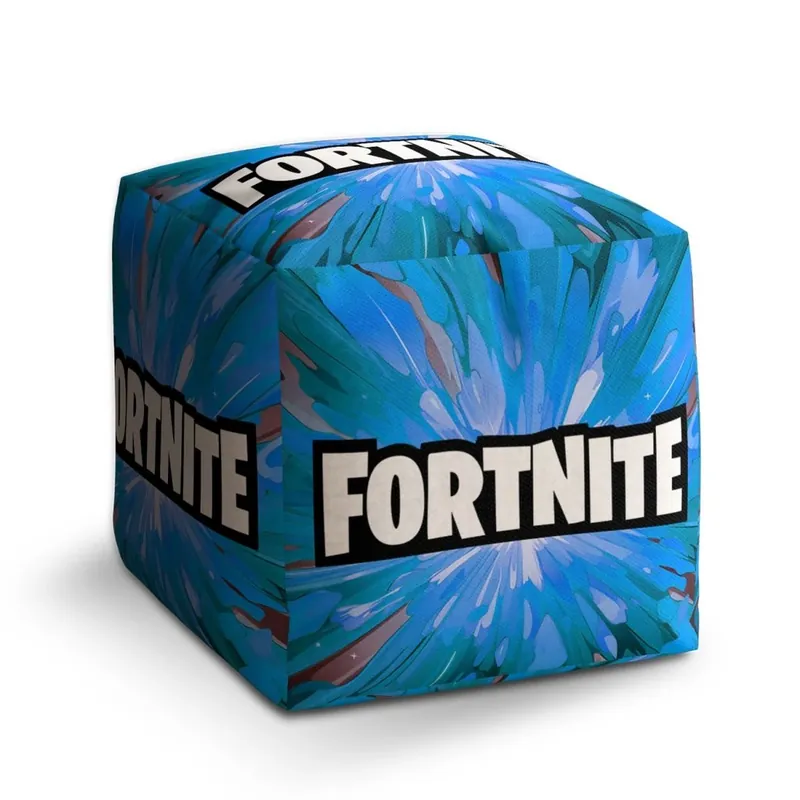 Nízká Cena Taburet Cube Fortnite modrá, modrá