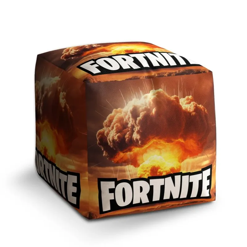 Taburet Cube Fortnite exploze, oranžová Nejlepší Volba