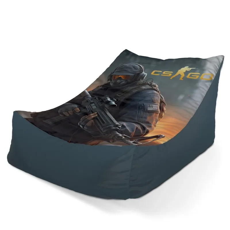 Sleva Sedací vak Lounge CS GO voják 2 - dětský, šedá