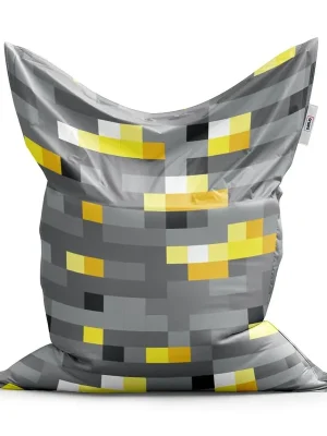 Výhodná Nabídka Sedací vak Classic Blocks 2 - dětský, šedá / žlutá