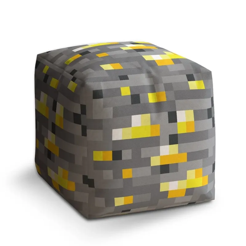 Kup Teď Taburet Cube Blocks 2, šedá / žlutá