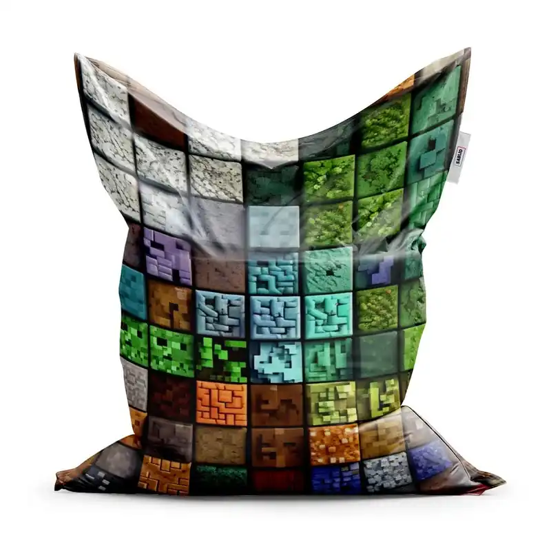 Sedací vak Classic Blocks Abstract - dětský, barevná Rychlé Dodání