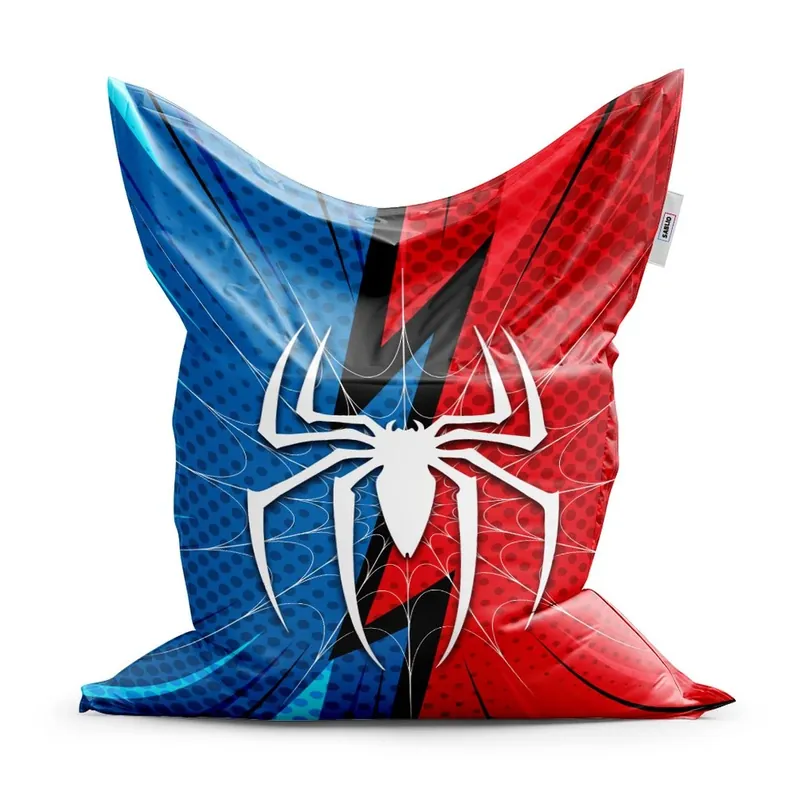 Sedací vak Classic Spider - dětský, červená / modrá Pouze Dnes