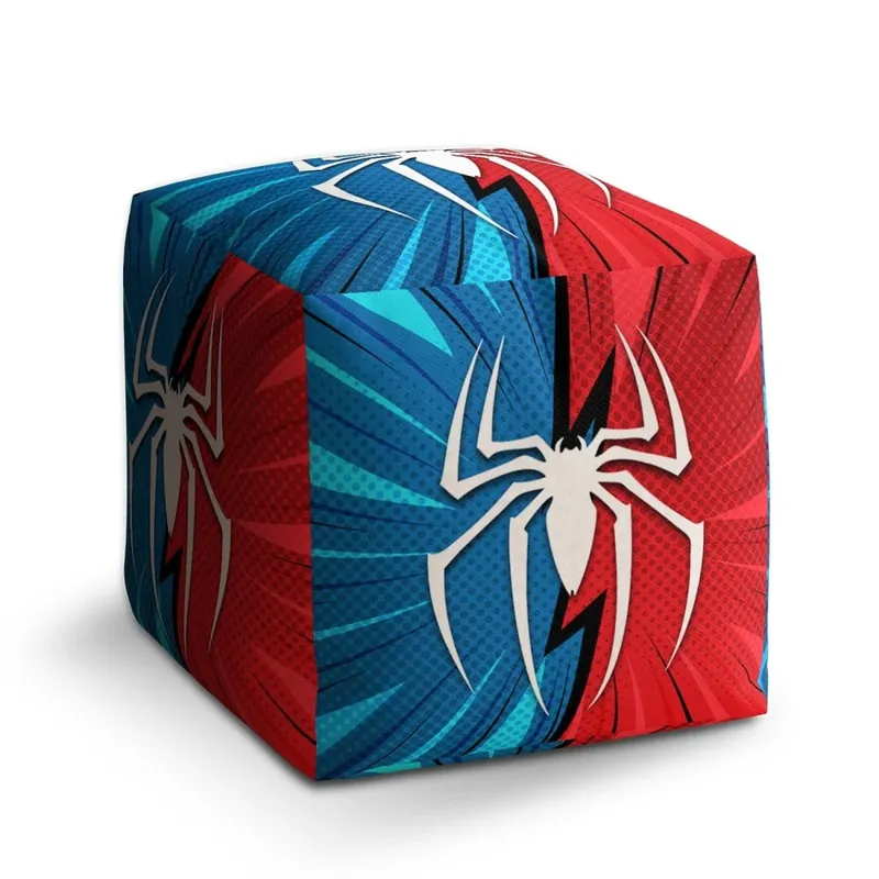 Koupit Online Taburet Cube Spider, červená / modrá