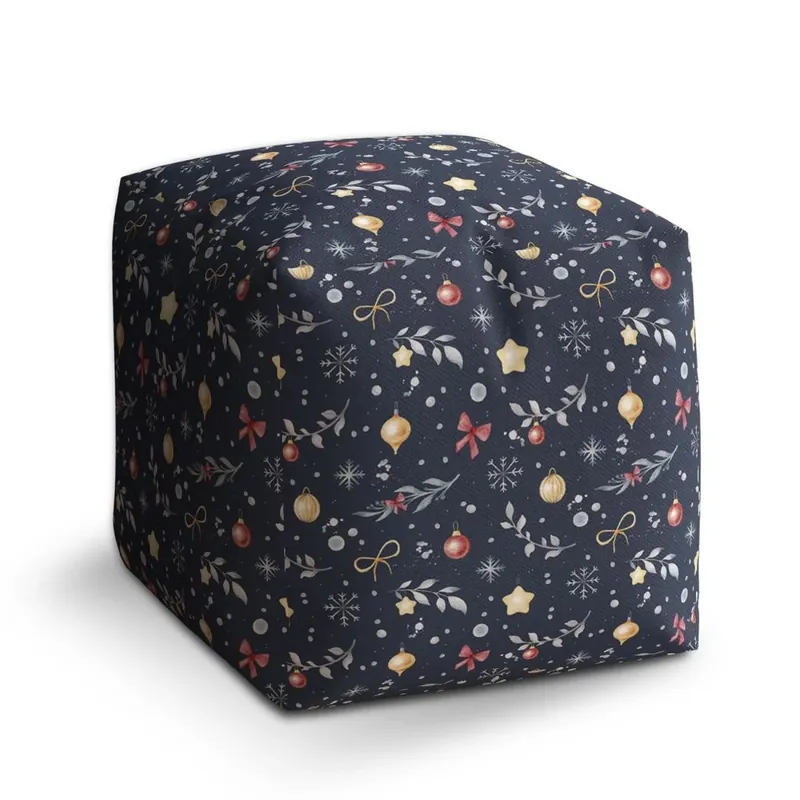 Nejlepší Cena Taburet Cube štědrovečerní noc, černá