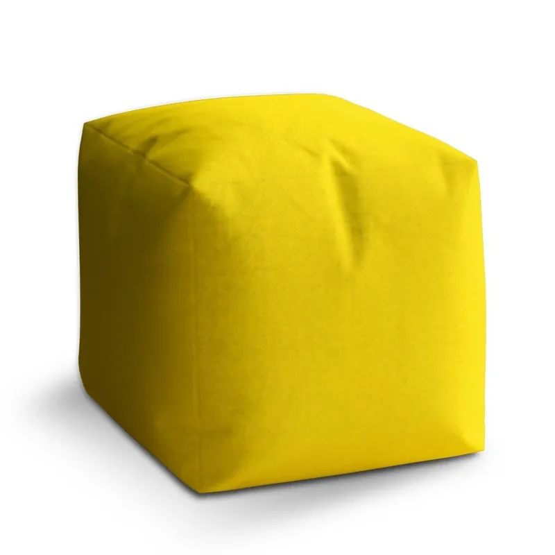 Výprodej Taburet Cube žlutá 2, žlutá