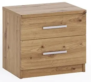 Časově Omezené Moderní noční stolek Bono se dvěma šuplíky - dub artisan