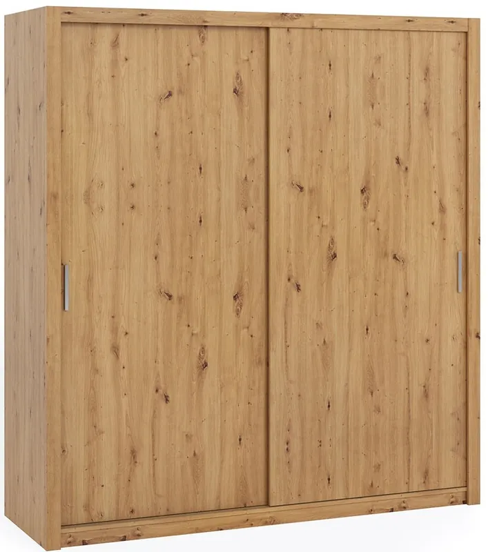 Stylová šatní skříň Bono 200 cm - dub artisan Akce