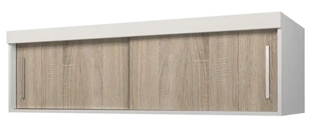 Nástavec na šatní skříň Vista - bílá / dub sonoma - 150 cm Speciální Cena
