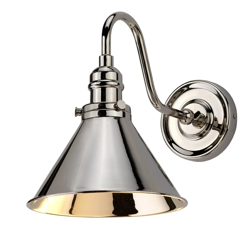 Nástěnná lampa Provence - leštěný nikl Bezpečná Platba