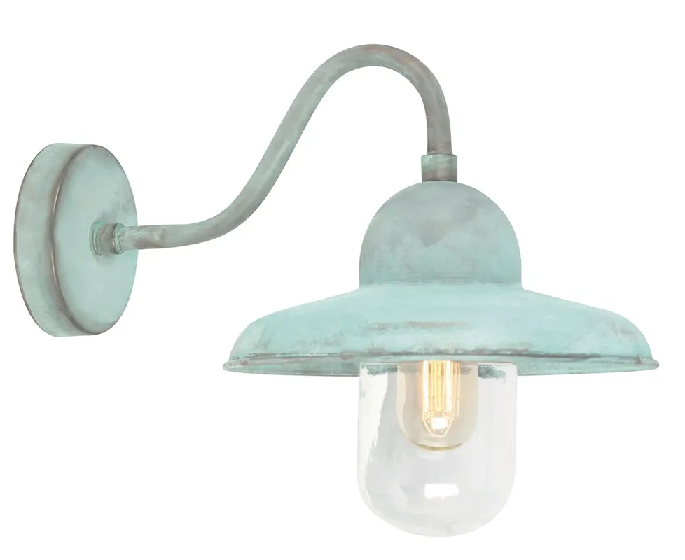 Nástěnná lampa Somerton do exteriéru - měděnka Novinka