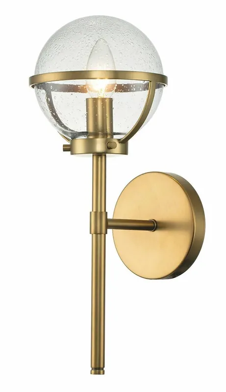 Akční Nabídka Nástěnná koupelnová lampa Hollis 1 - mosaz