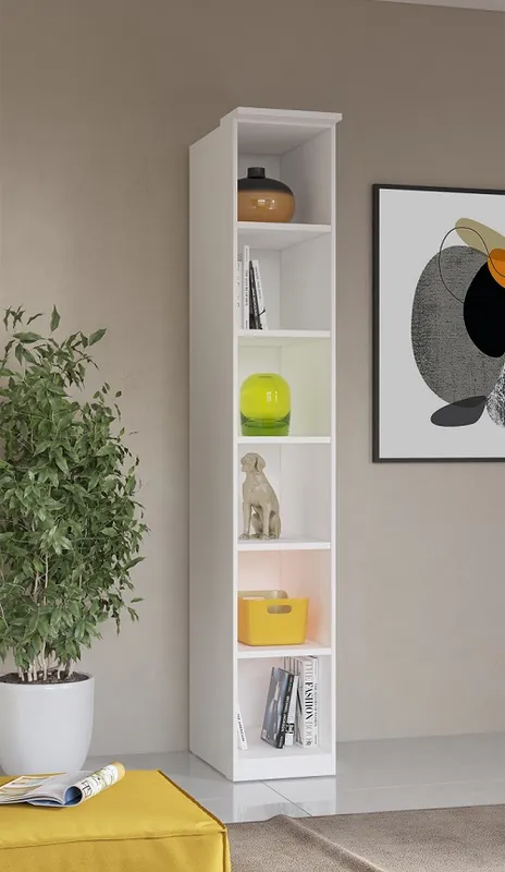 Vysoký regál Optima 15 - bílá Ověřený