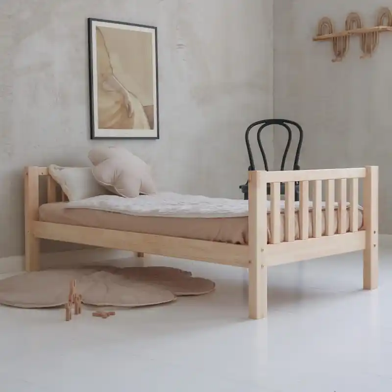 Cenová Bomba Masivní jednolůžková postel Basic Classic - 80 x 180 cm / přírodní