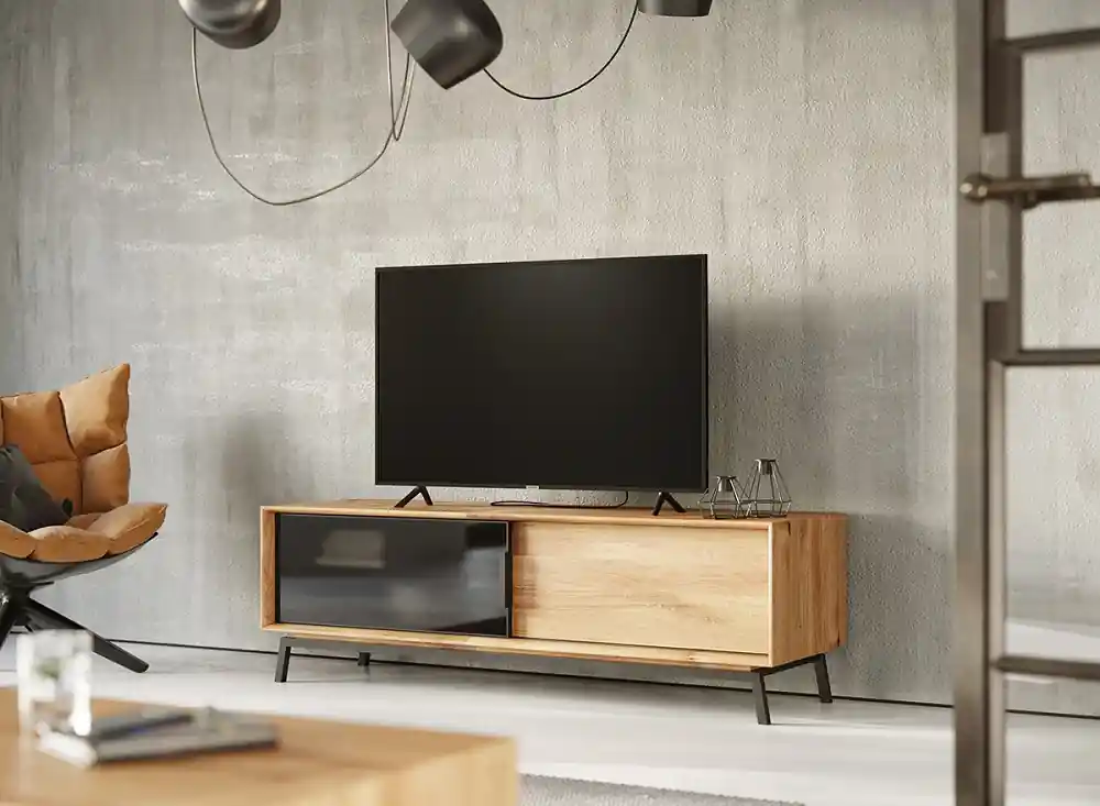 Horká Nabídka Velký dubový televizní stolek Modern Loft 1 - 200 cm