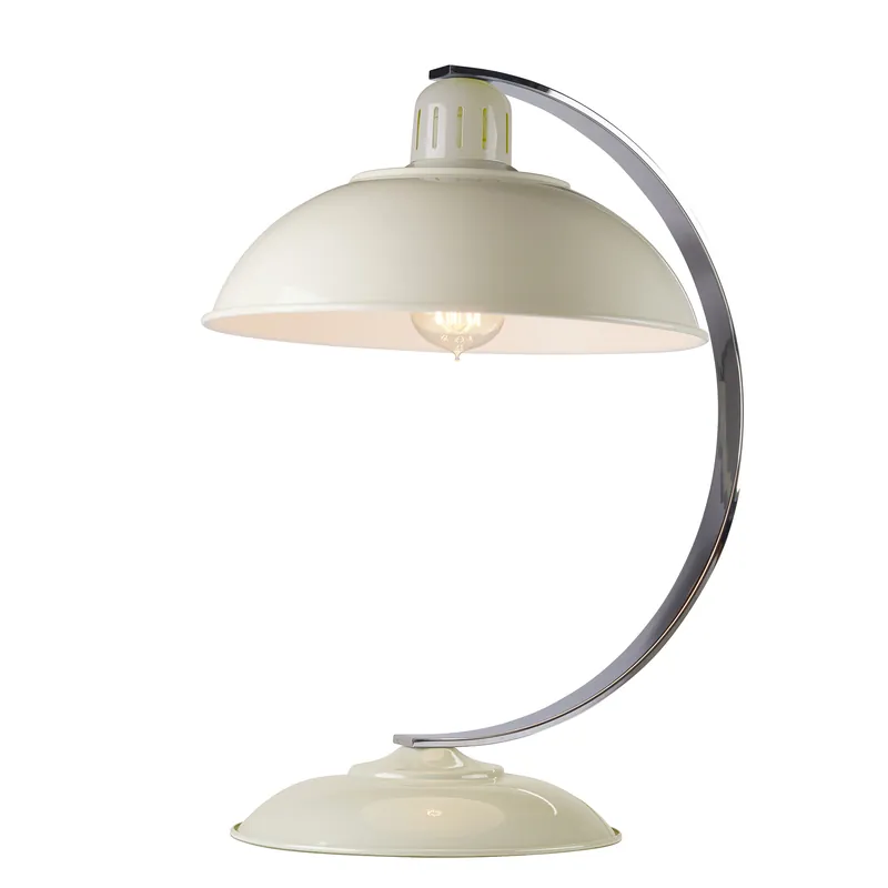 Stolní lampa Franklin v retro designu - krémová Akce
